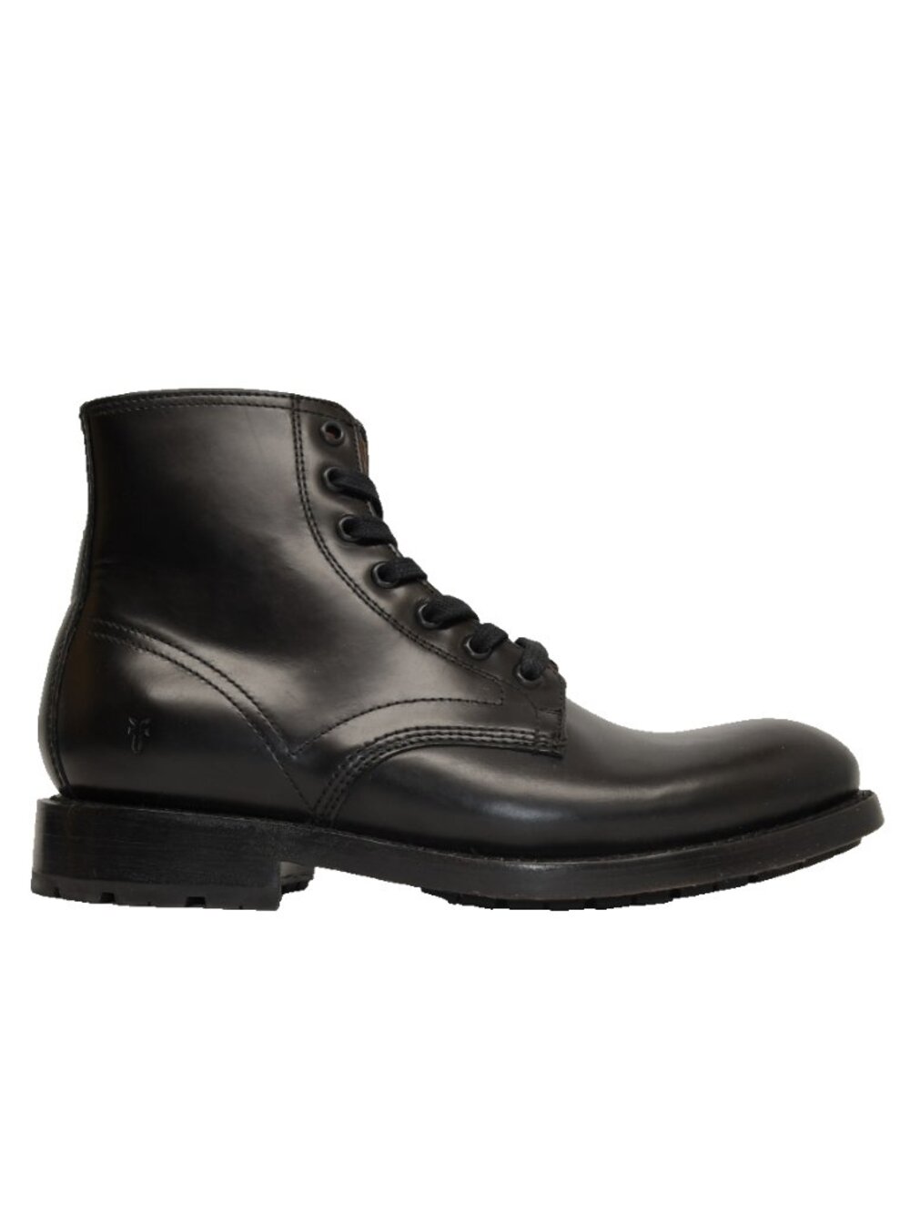 New! Frye Men's Bowery Lace-up Boots Black High Shine Size 8 D FR40225 DD563